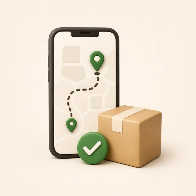 Shipment tracking phone and verified parcel
